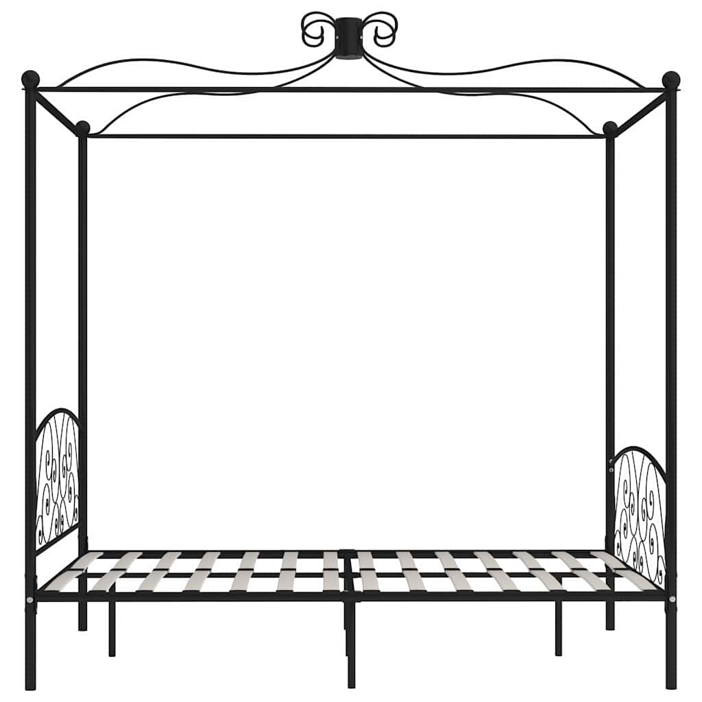 sengestel til himmelseng 120 x 200 cm metal sort