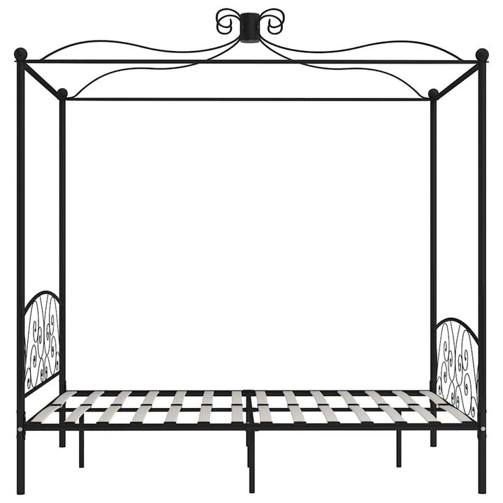 sengestel til himmelseng 180 x 200 cm metal sort