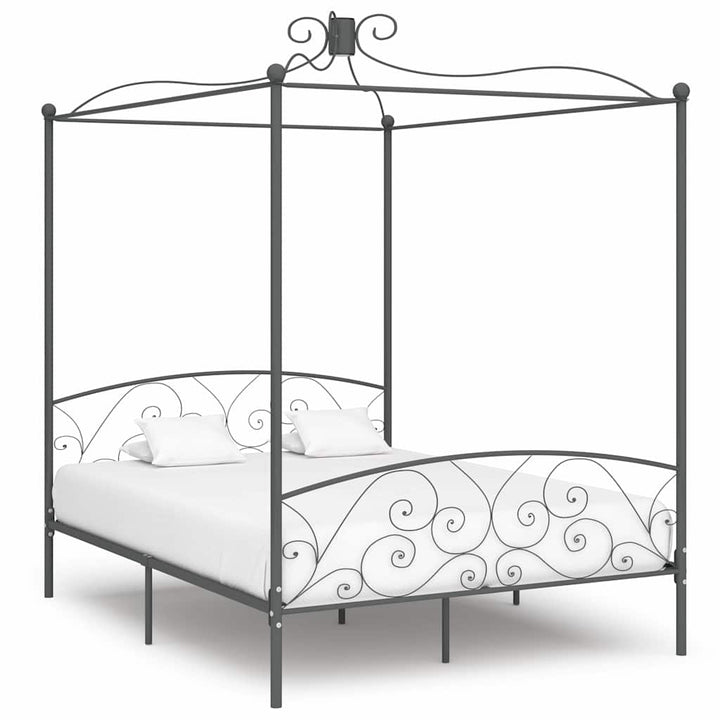 sengestel til himmelseng 160 x 200 cm metal grå