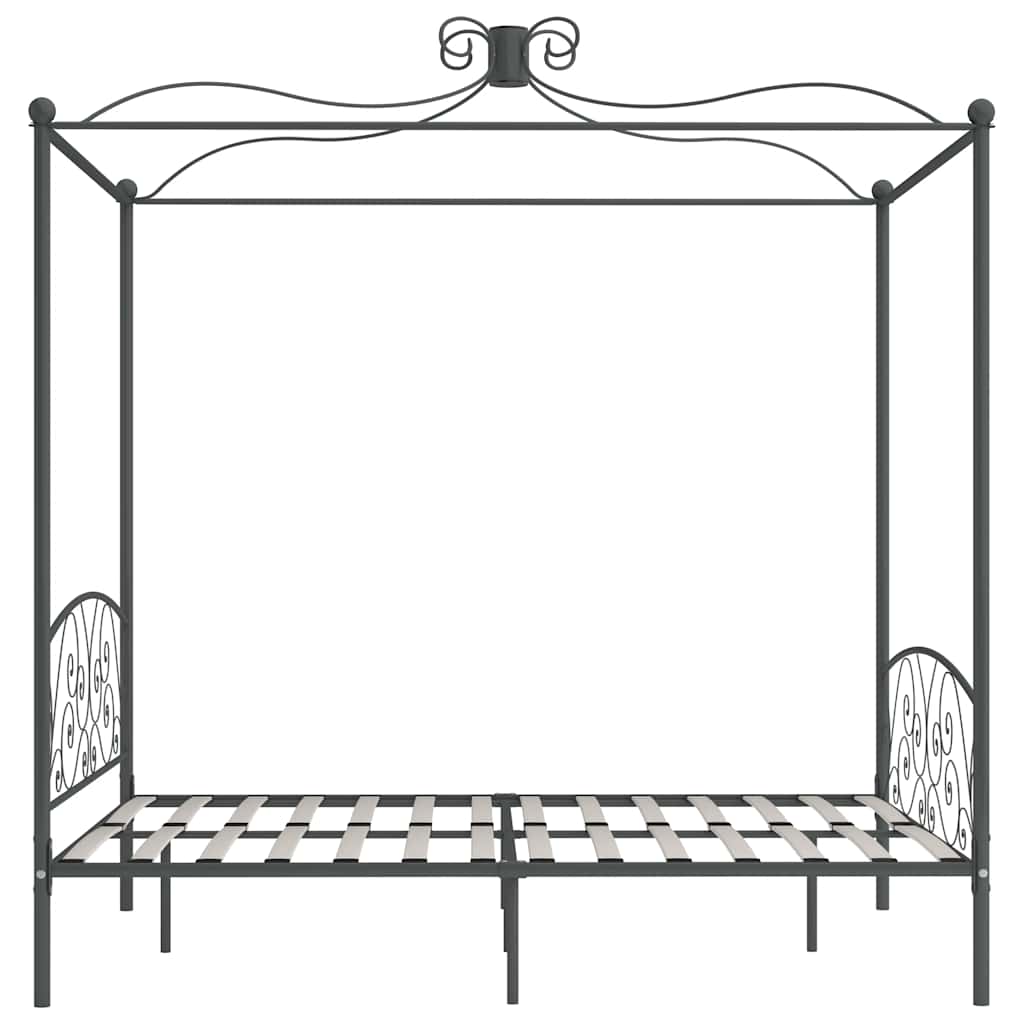 sengestel til himmelseng 160 x 200 cm metal grå