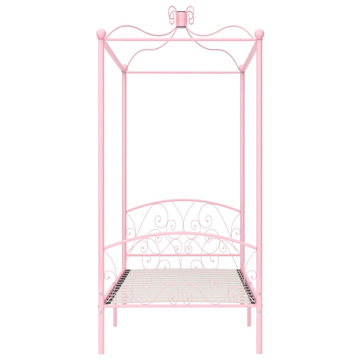sengestel til himmelseng 90 x 200 cm metal pink