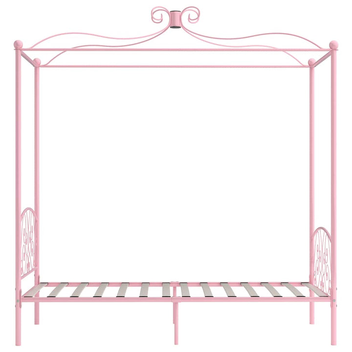 sengestel til himmelseng 90 x 200 cm metal pink