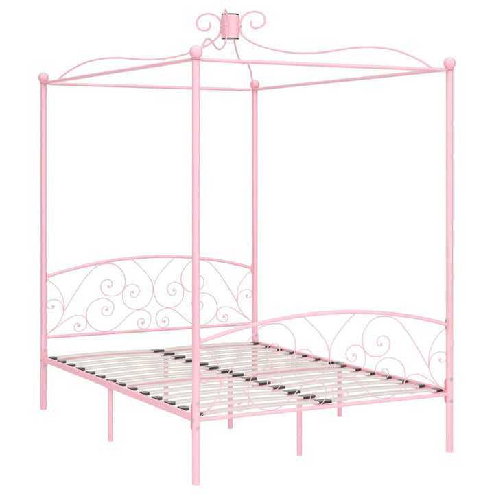 sengestel til himmelseng 120 x 200 cm metal pink
