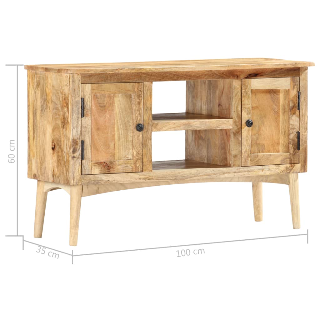 skænk 100 x 35 x 60 cm massivt mangotræ