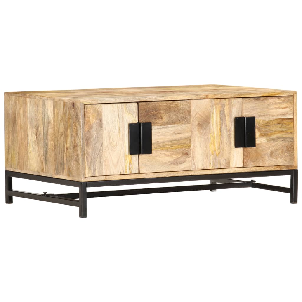 sofabord 90 x 55 x 40 cm massivt mangotræ