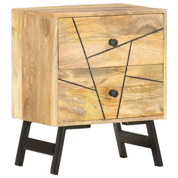 sengebord 40x30x50 cm massivt mangotræ