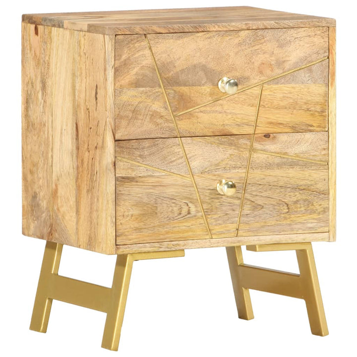 sengebord 40x30x50 cm massivt mangotræ