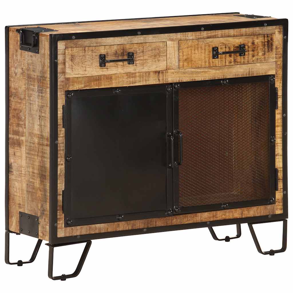 skænk 80x31x71 cm massivt ru mangotræ