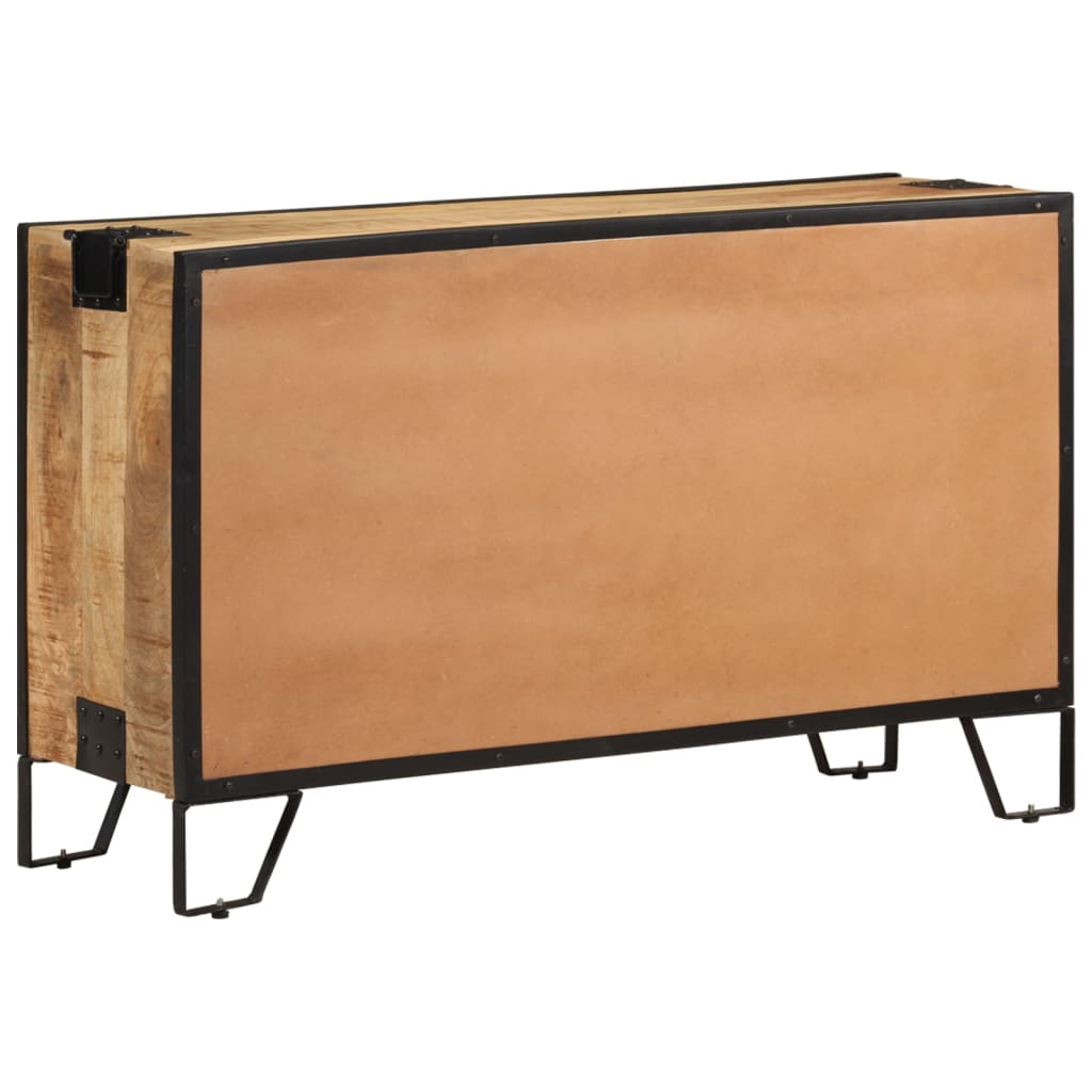 skænk 100x31x60 cm massivt ru mangotræ