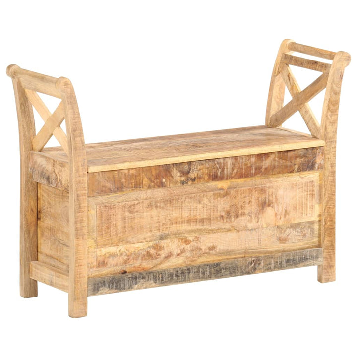 entrébænk 103x33x72 cm massivt mangotræ