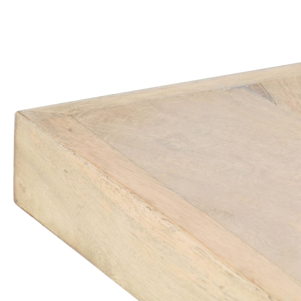 spisebord 180 x 90 x 76 cm massivt afbleget mangotræ