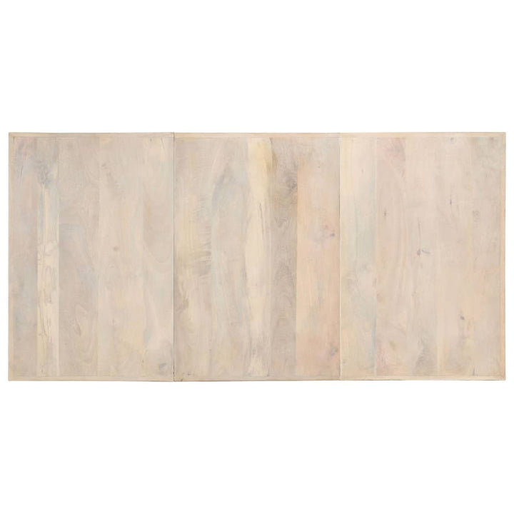 spisebord 180 x 90 x 76 cm massivt afbleget mangotræ