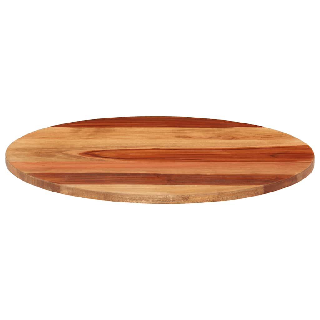 bordplade 15-16 mm 40 cm rund massivt akacietræ