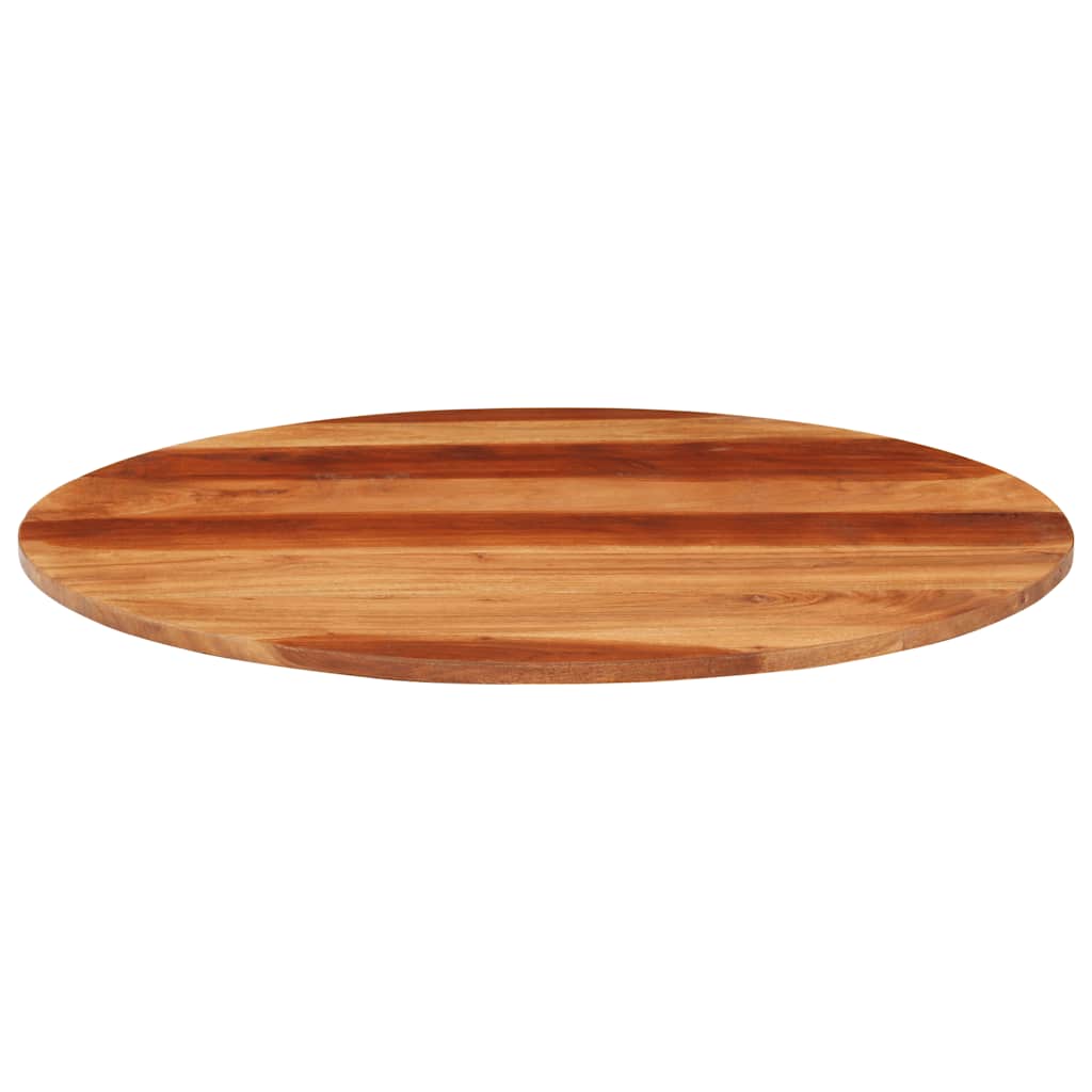bordplade 15-16 mm 70 cm rund massivt akacietræ