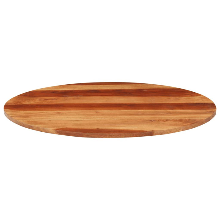 bordplade 15-16 mm 70 cm rund massivt akacietræ