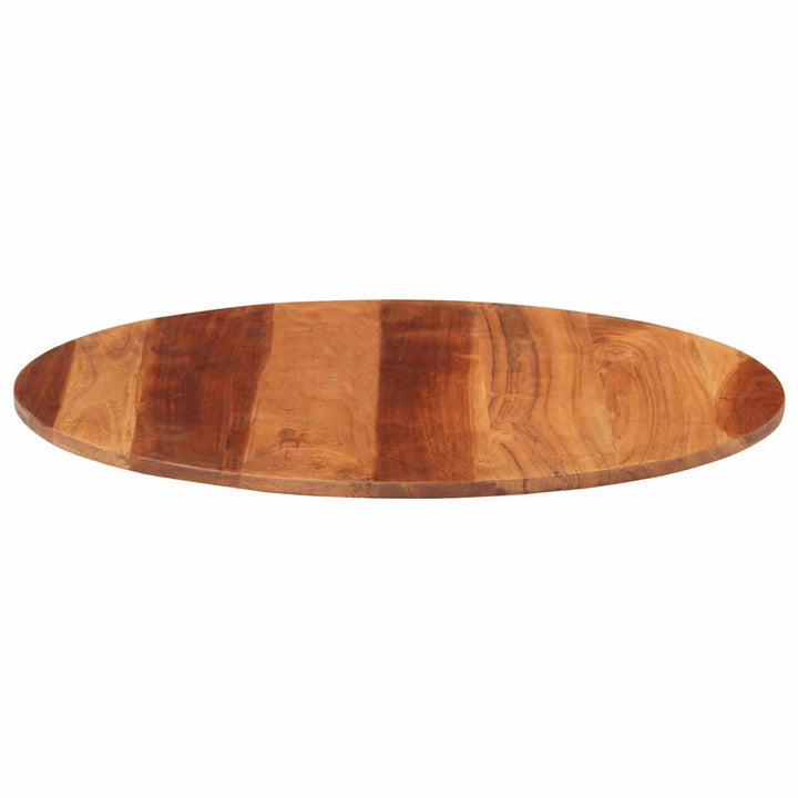 bordplade 15-16 mm 70 cm rund massivt akacietræ