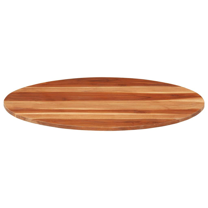 bordplade 15-16 mm 80 cm rund massivt akacietræ