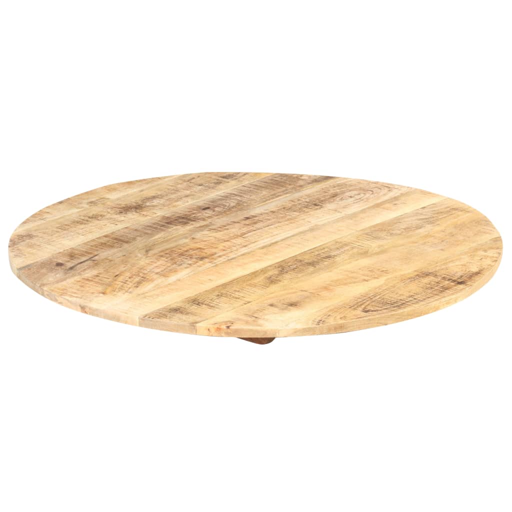 bordplade 15-16 mm rund 40 cm massivt mangotræ