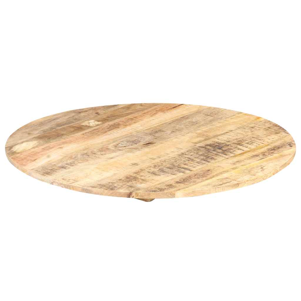 bordplade 15-16 mm rund 50 cm massivt mangotræ