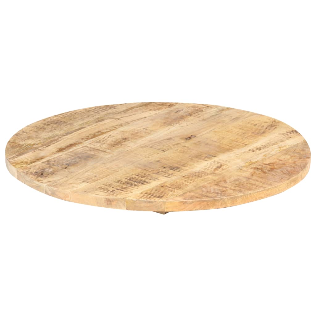 bordplade 25-27 mm rund 40 cm massivt mangotræ