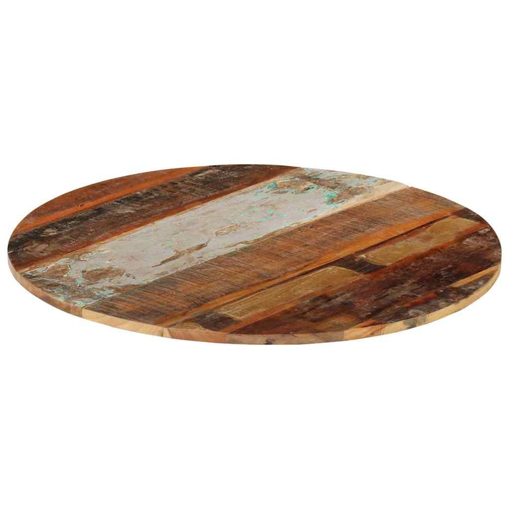 bordplade 80 cm 15-16 mm rund massivt genbrugstræ