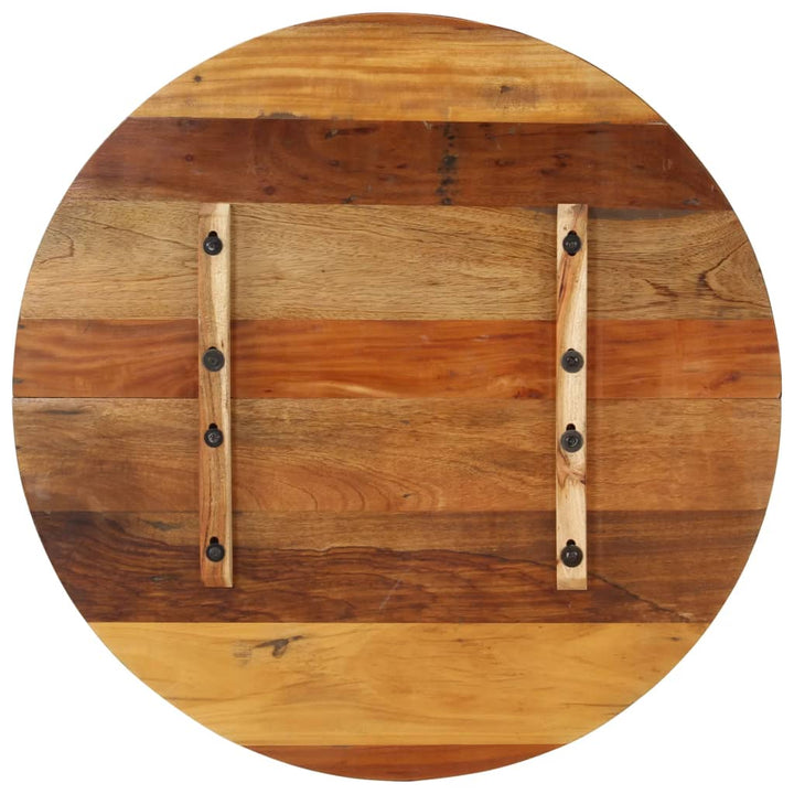 bordplade 80 cm 15-16 mm rund massivt genbrugstræ