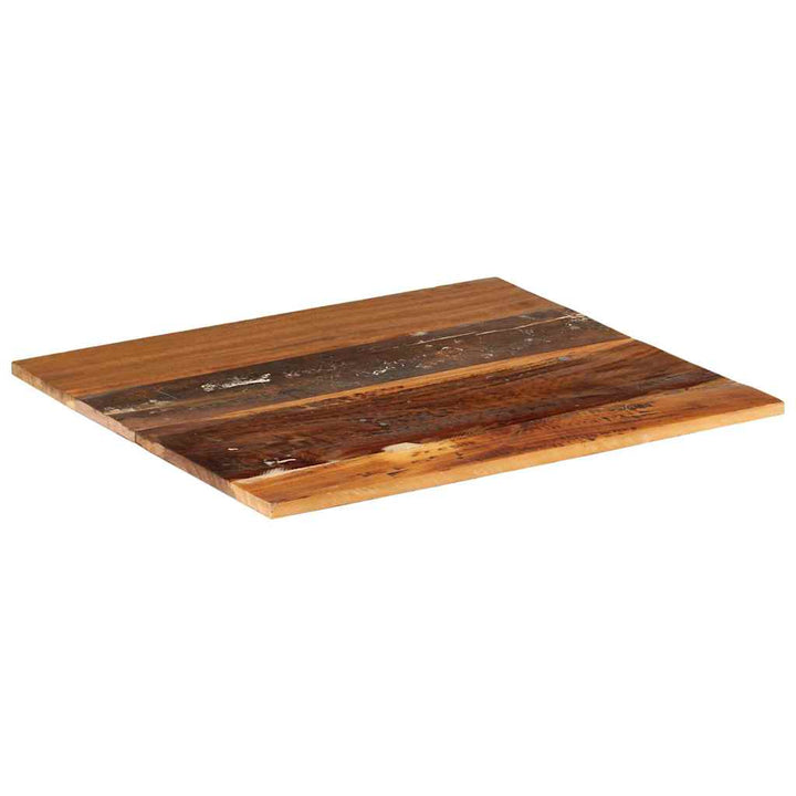 bordplade 60x70 cm 15-16 mm rektangulær massivt genbrugstræ