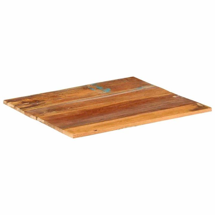 bordplade 60x70 cm 15-16 mm rektangulær massivt genbrugstræ