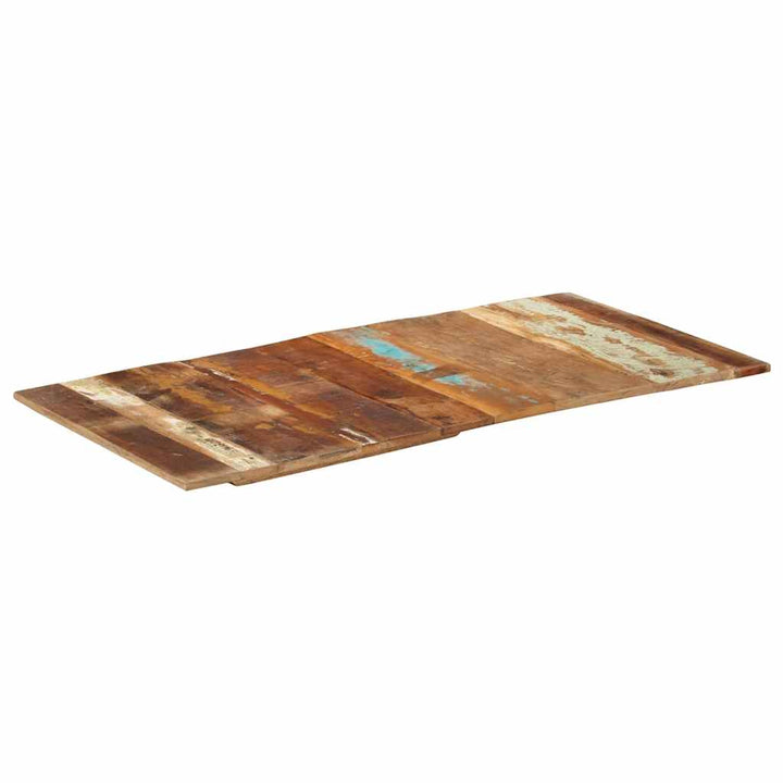 bordplade 60x120 cm 15-16 mm rektangulær massivt genbrugstræ