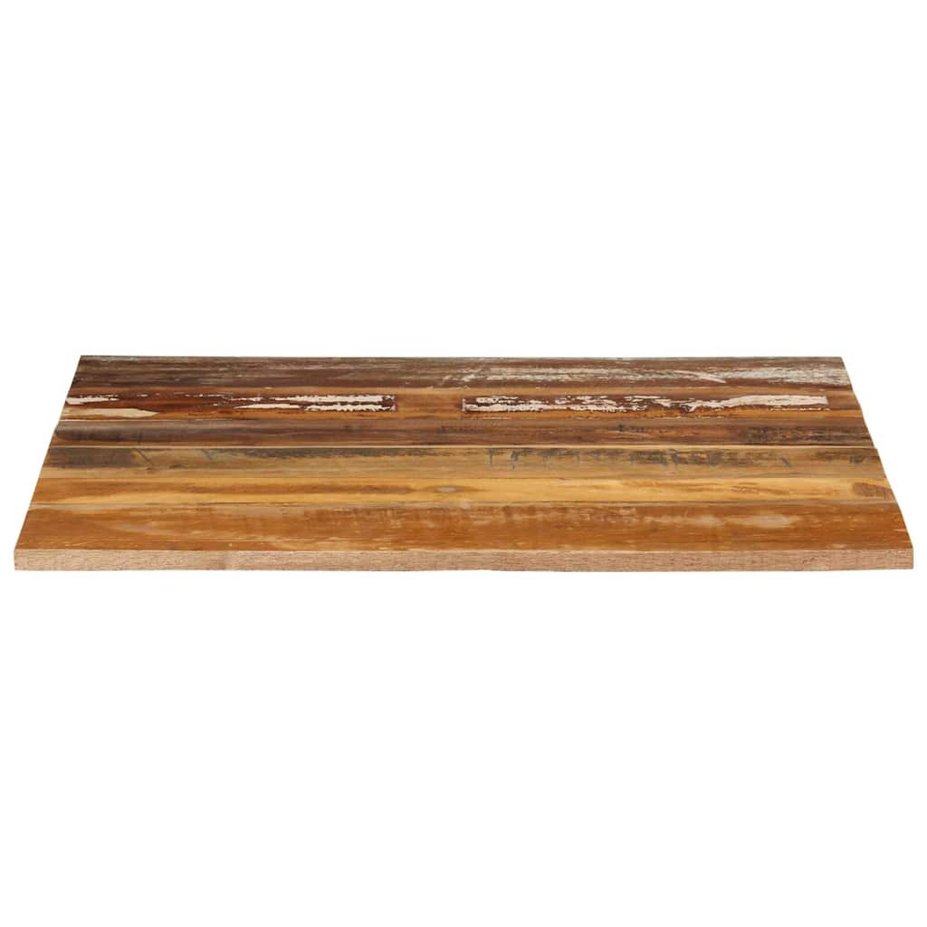 firkantet bordplade 70x70 cm 15-16 mm massivt genbrugstræ