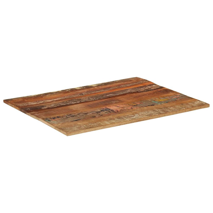 bordplade 70x90 cm 15-16 mm rektangulær massivt genbrugstræ