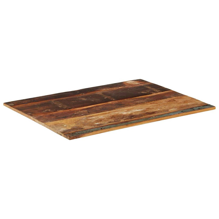 bordplade 70x90 cm 15-16 mm rektangulær massivt genbrugstræ