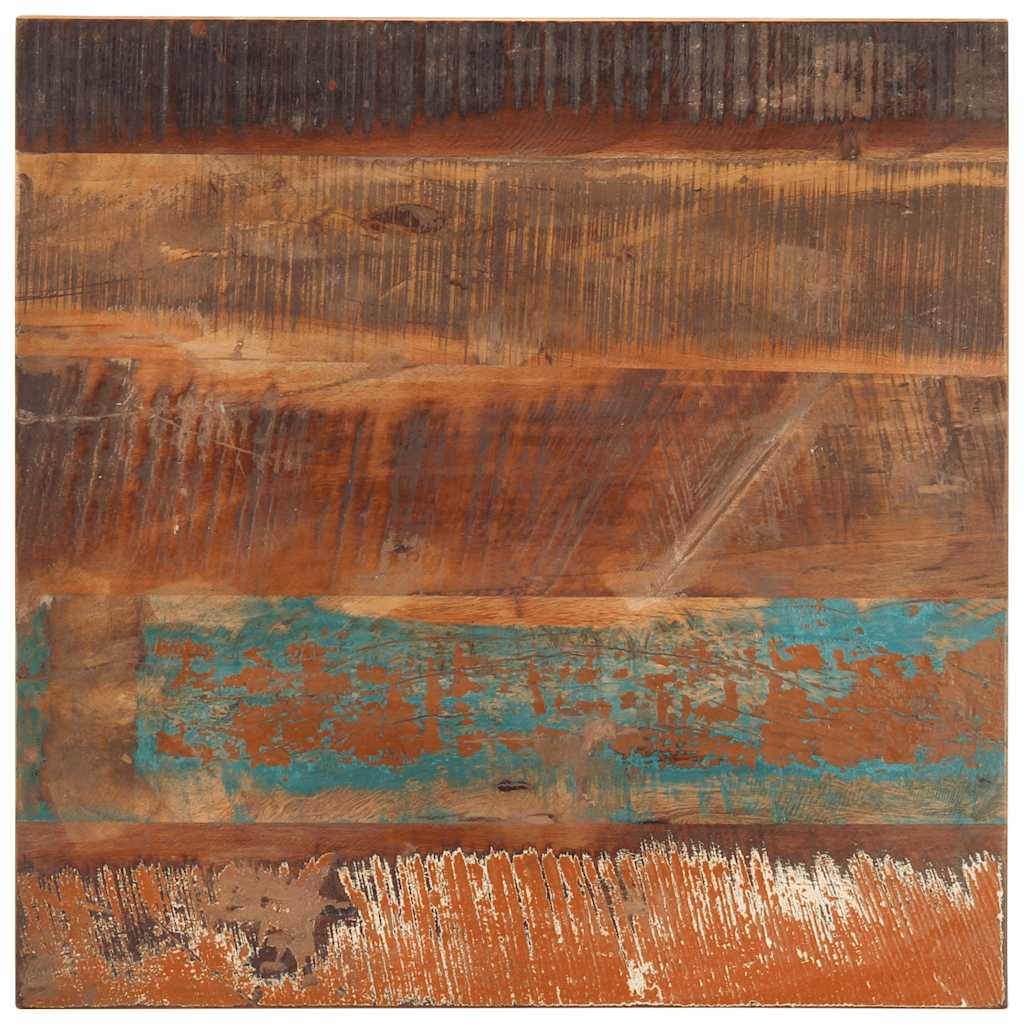 bordplade 60x60 cm 25-27 mm firkantet massivt genbrugstræ