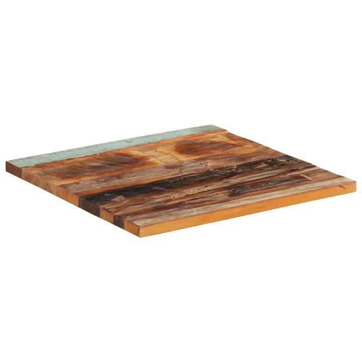 bordplade 60x60 cm 25-27 mm firkantet massivt genbrugstræ
