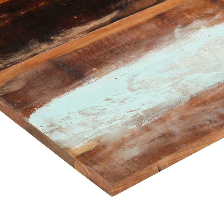 bordplade 80x80 cm 25-27 mm firkantet massivt genbrugstræ