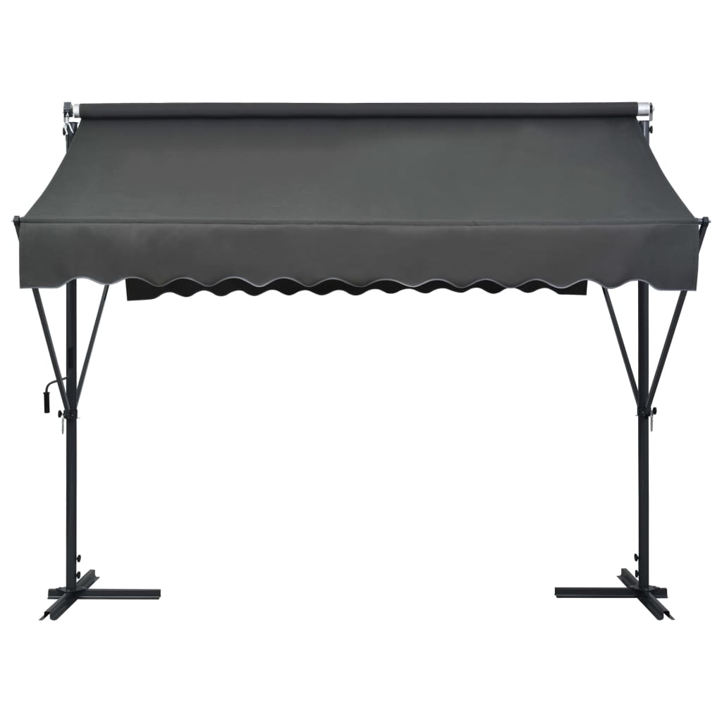 fritstående markise 300 x 300 cm antracitgrå