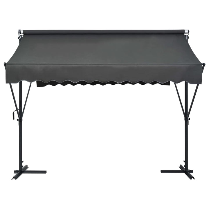 fritstående markise 300 x 300 cm antracitgrå