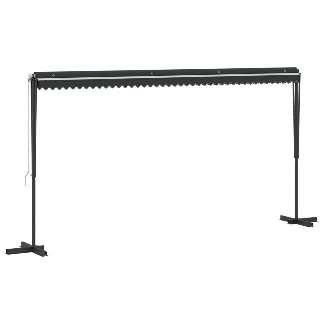 fritstående markise 500 x 300 cm antracitgrå