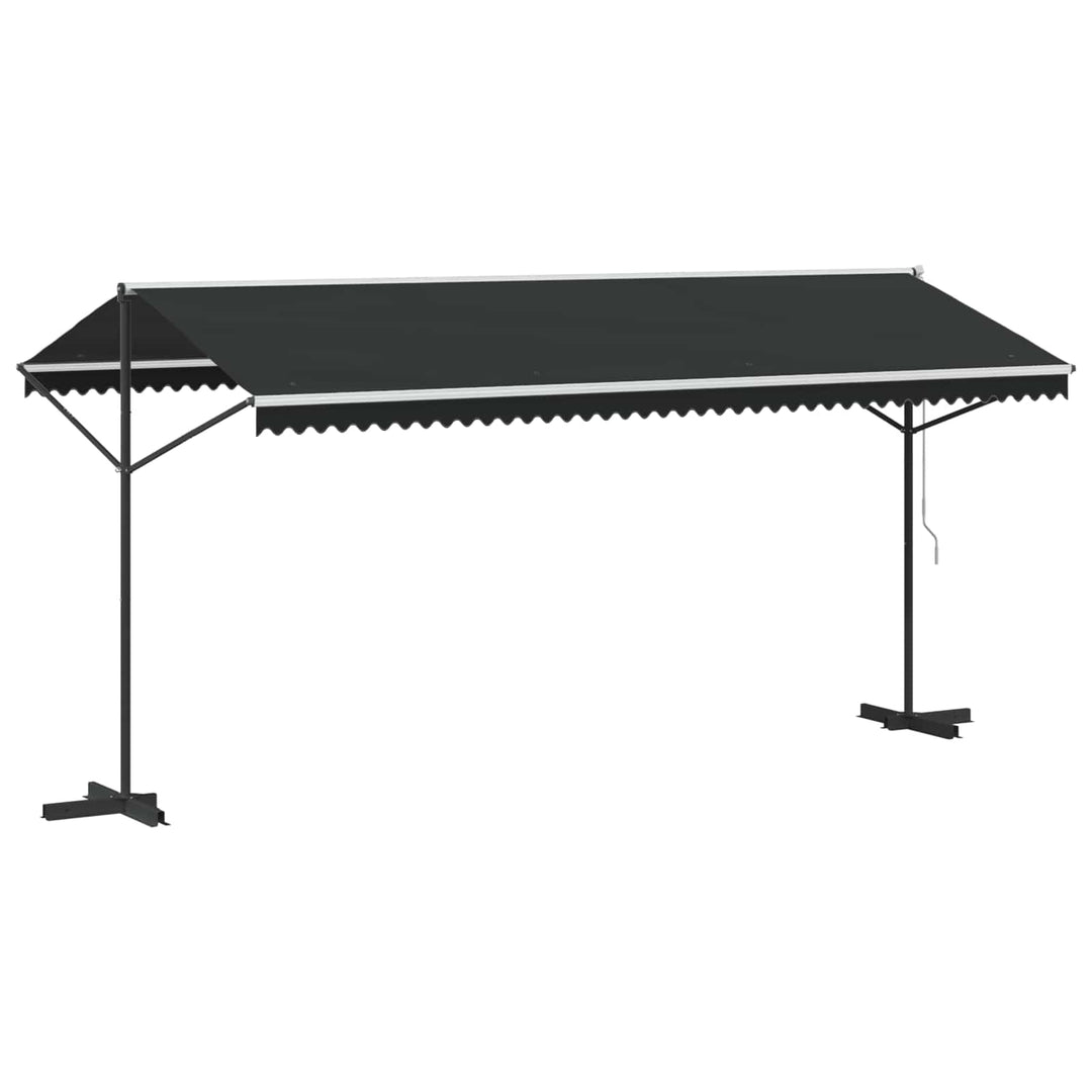 fritstående markise 500 x 300 cm antracitgrå