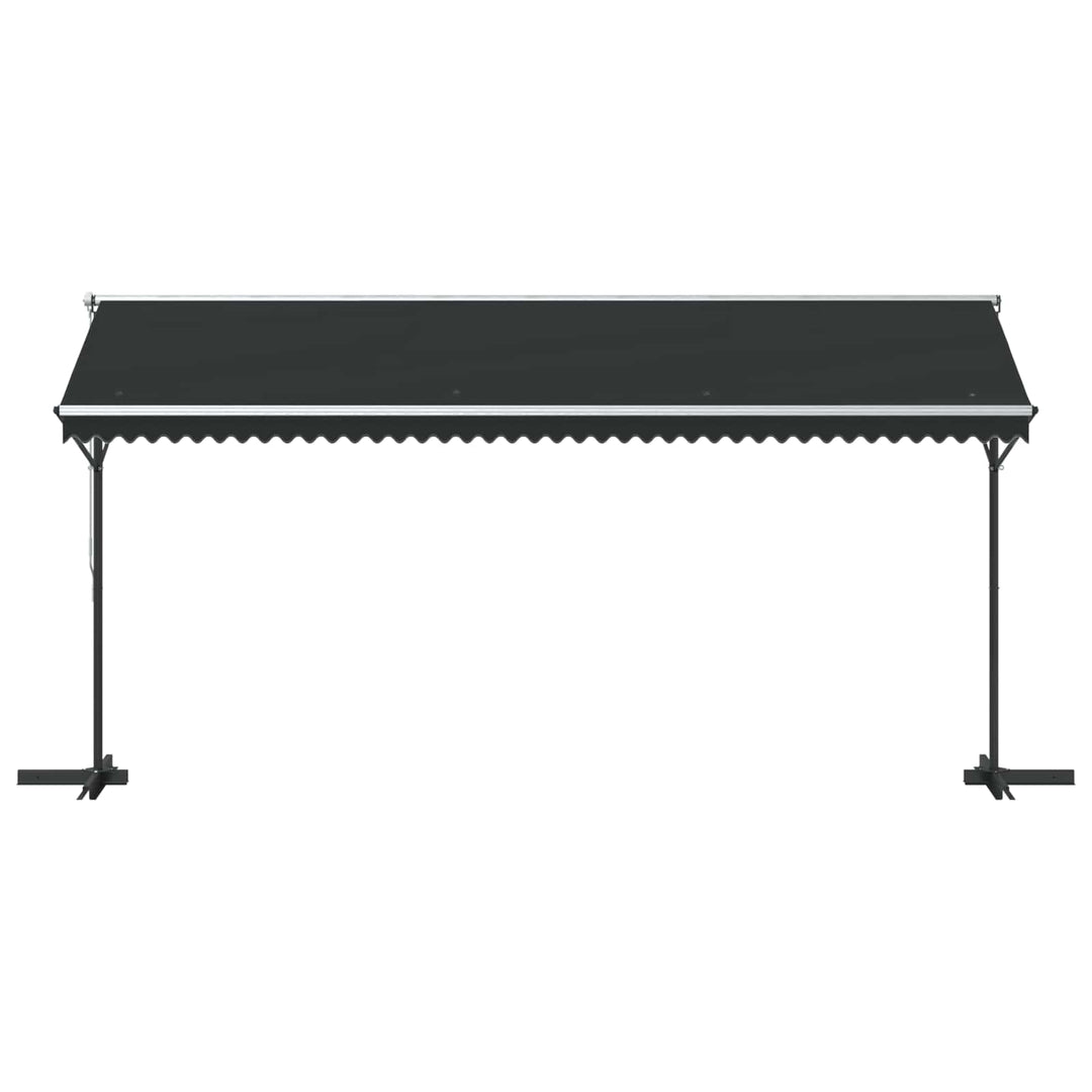fritstående markise 500 x 300 cm antracitgrå