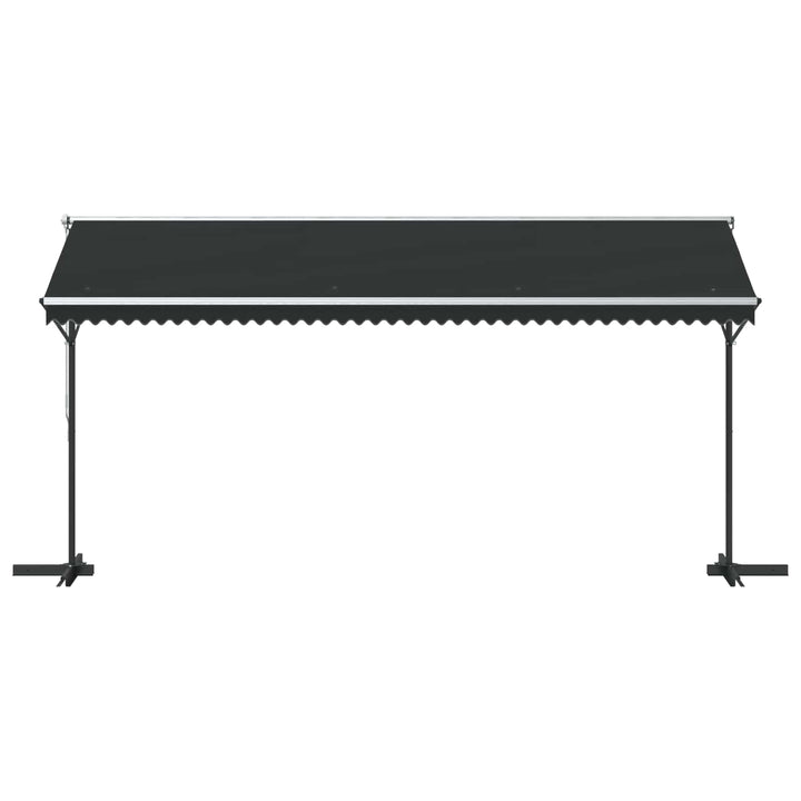 fritstående markise 500 x 300 cm antracitgrå