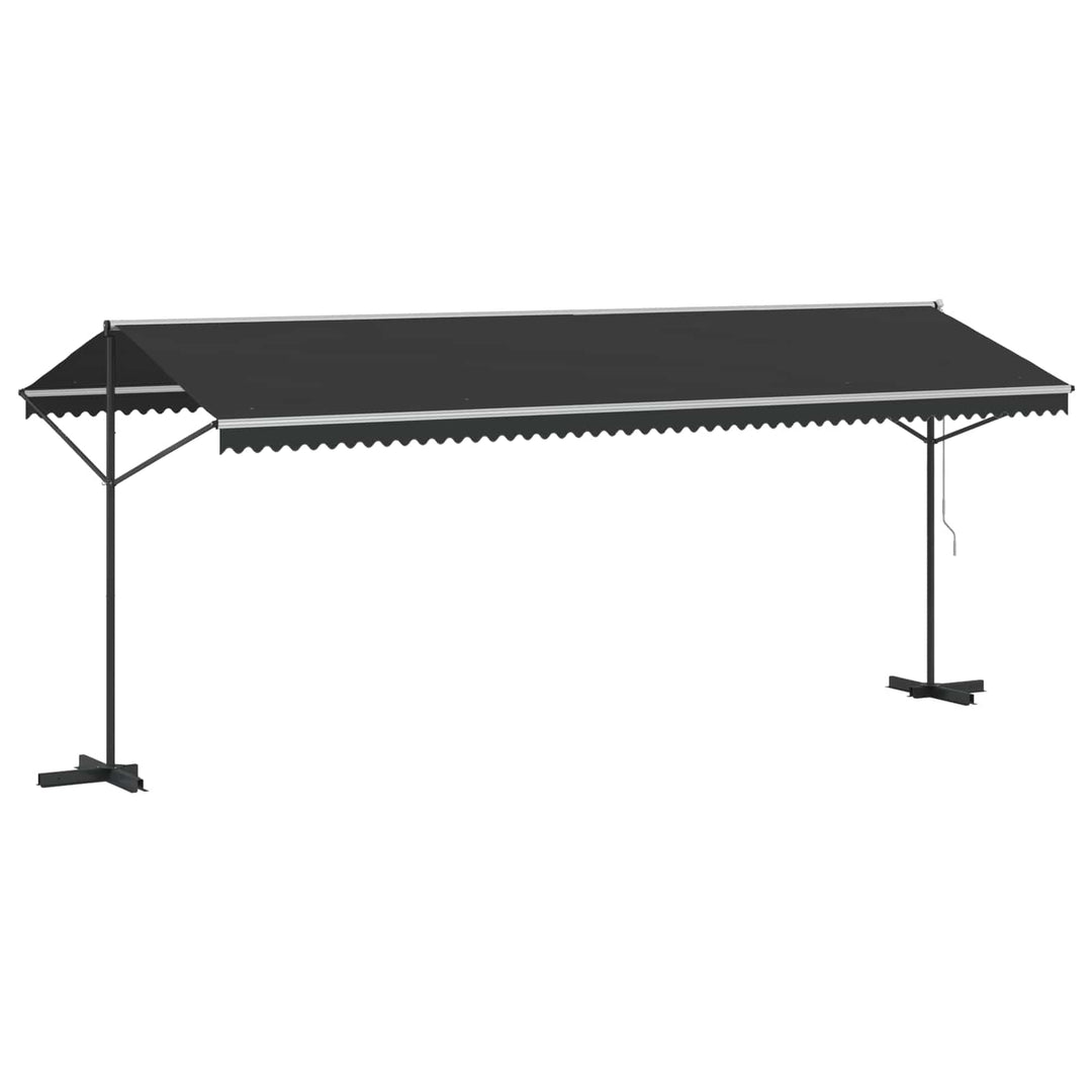 fritstående markise 600 x 300 cm antracitgrå