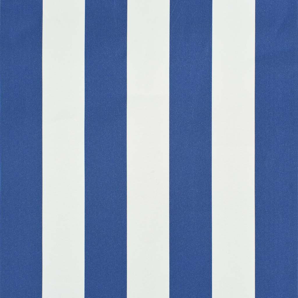 foldemarkise 100x150 cm blå og hvid