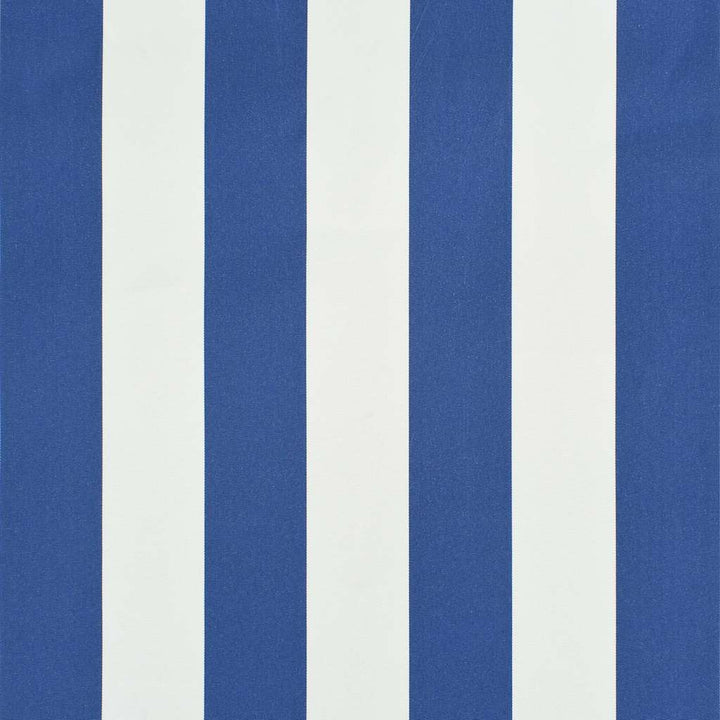 foldemarkise 100x150 cm blå og hvid