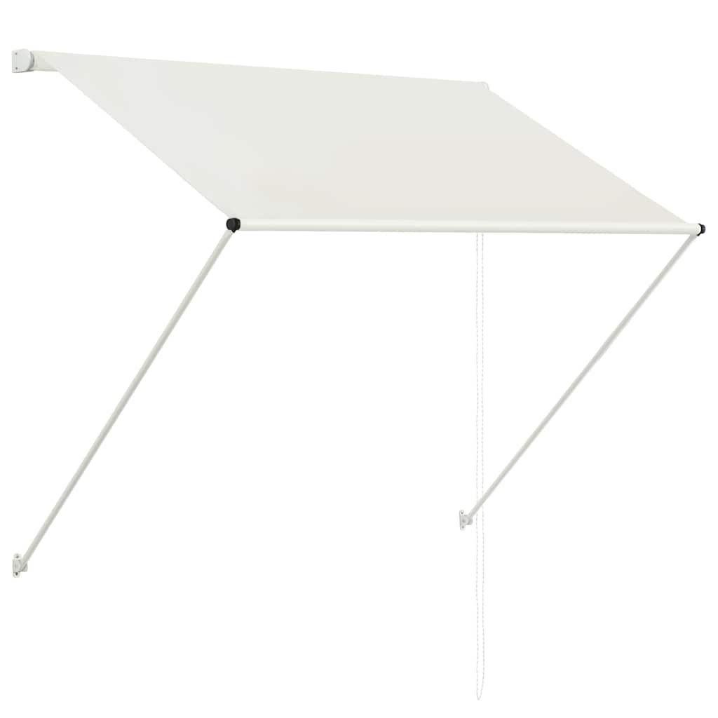 foldemarkise 100x150 cm cremefarvet