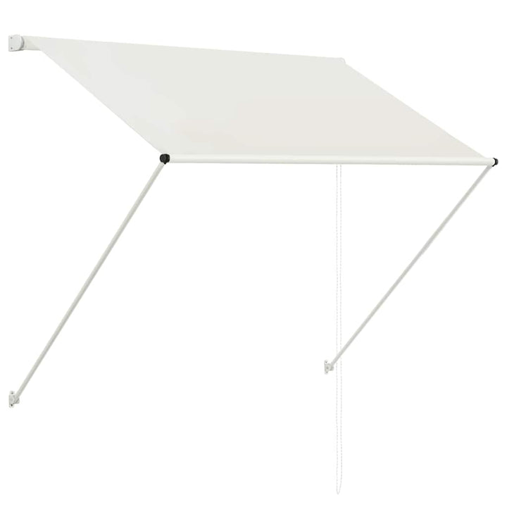 foldemarkise 100x150 cm cremefarvet