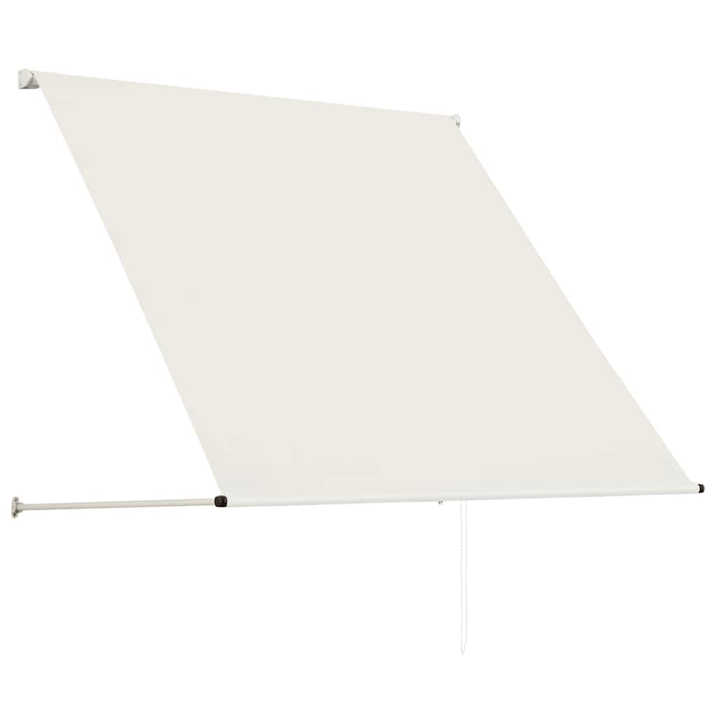 foldemarkise 100x150 cm cremefarvet