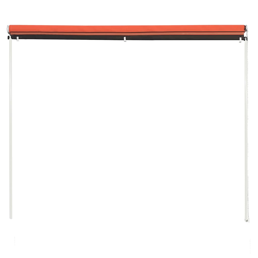 foldemarkise 100x150 cm orange og brun