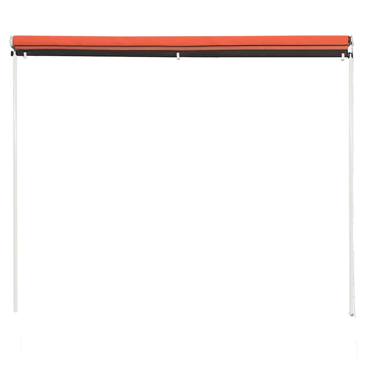 foldemarkise 100x150 cm orange og brun