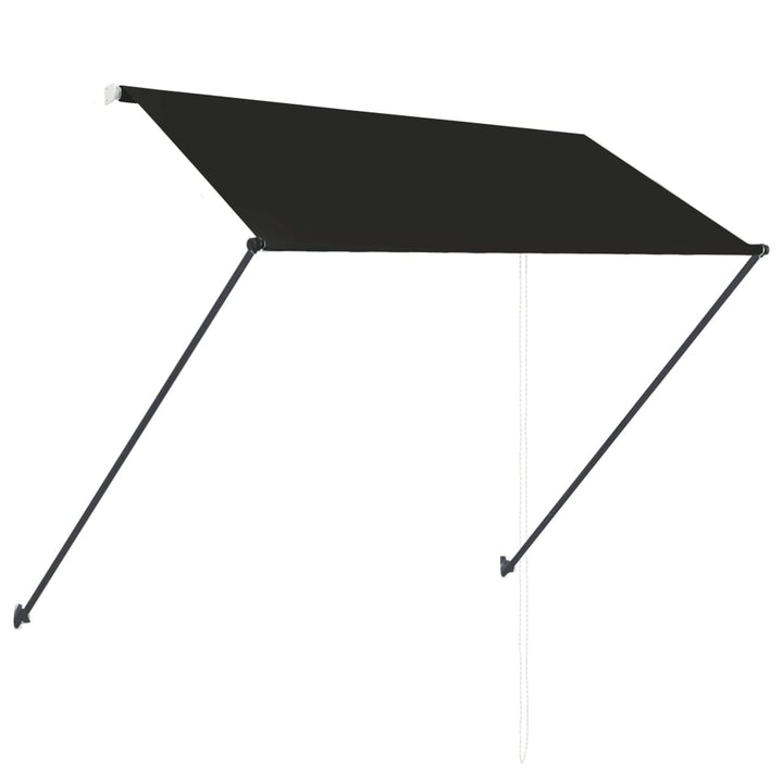 foldemarkise med LED 250x150 cm antracitgrå